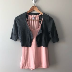 Old Navy Blouse and Crop Sweater Set Size Small